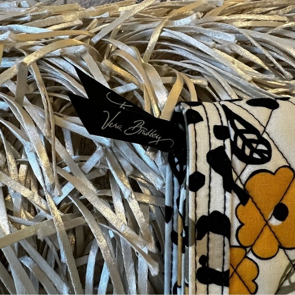 VERA BRADLEY Go Wild Travel Jewelry Case Folio Book Yellow Black White 2013 - Picture 3 of 16